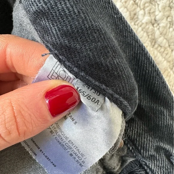 Toteme Black Regular Fit Straight Jeans - Picture 4 of 9